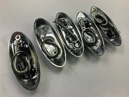 (5) Pilot NV-5166R Red Surface Mount LED Clearance Marker Light, 2.625'' Oval