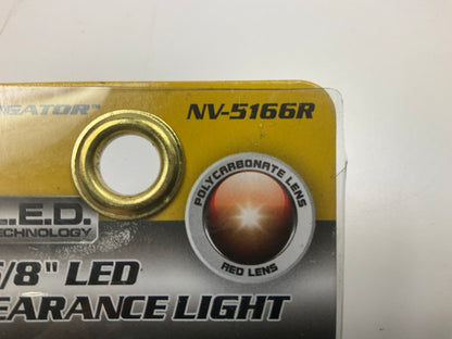 (5) Pilot NV-5166R Red Surface Mount LED Clearance Marker Light, 2.625'' Oval