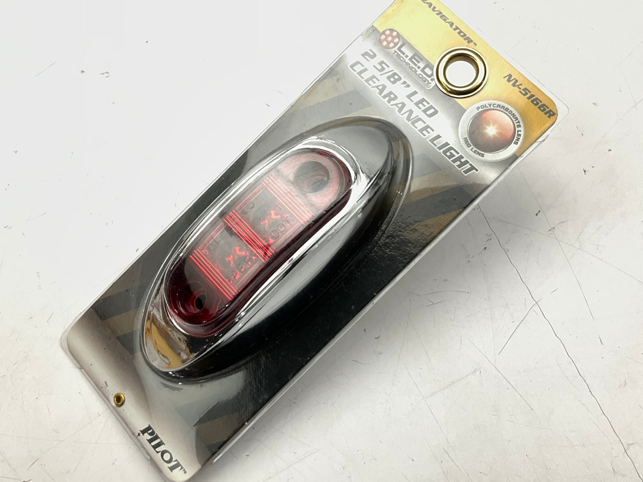 Pilot NV-5166R Red Surface Mount LED Clearance Marker Light, 2.625'' Oval
