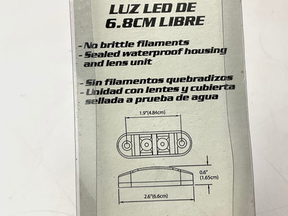 Pilot NV-5166R Red Surface Mount LED Clearance Marker Light, 2.625'' Oval