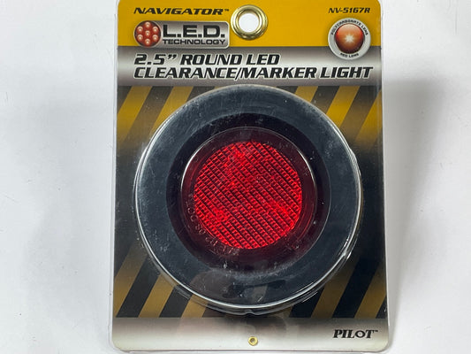 Pilot NV-5167R 2.5'' Rounded LED Clearance Marker Light Lamp, Red