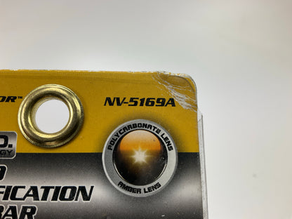 Set Of 2 - Pilot NV5169A 17'' Sealed Amber LED Identification Light Bars, 12 Volt