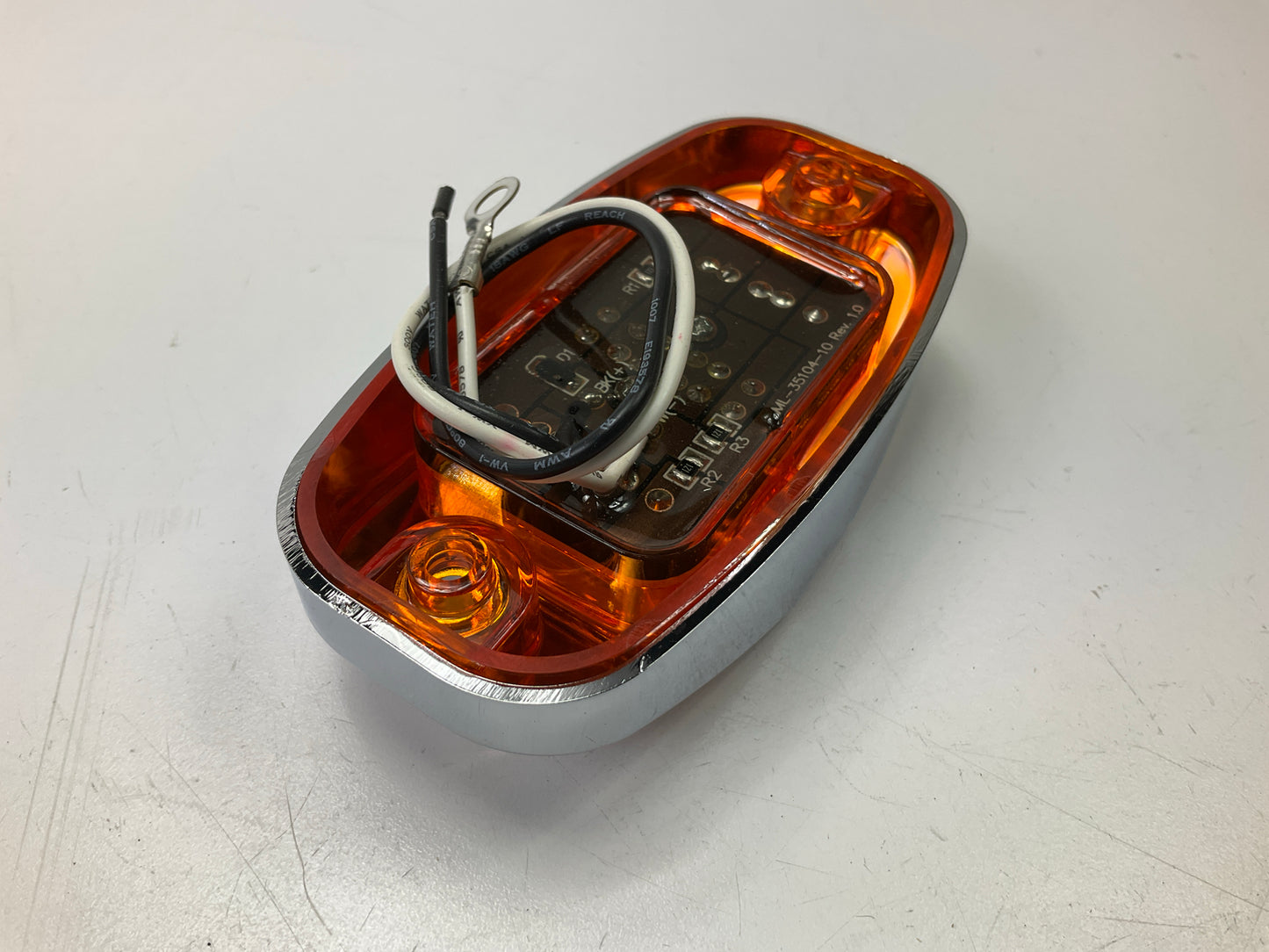 (10) Pilot NV-5170AC 4'' Amber Surface Mount LED Clearance Side Marker Lamp Light