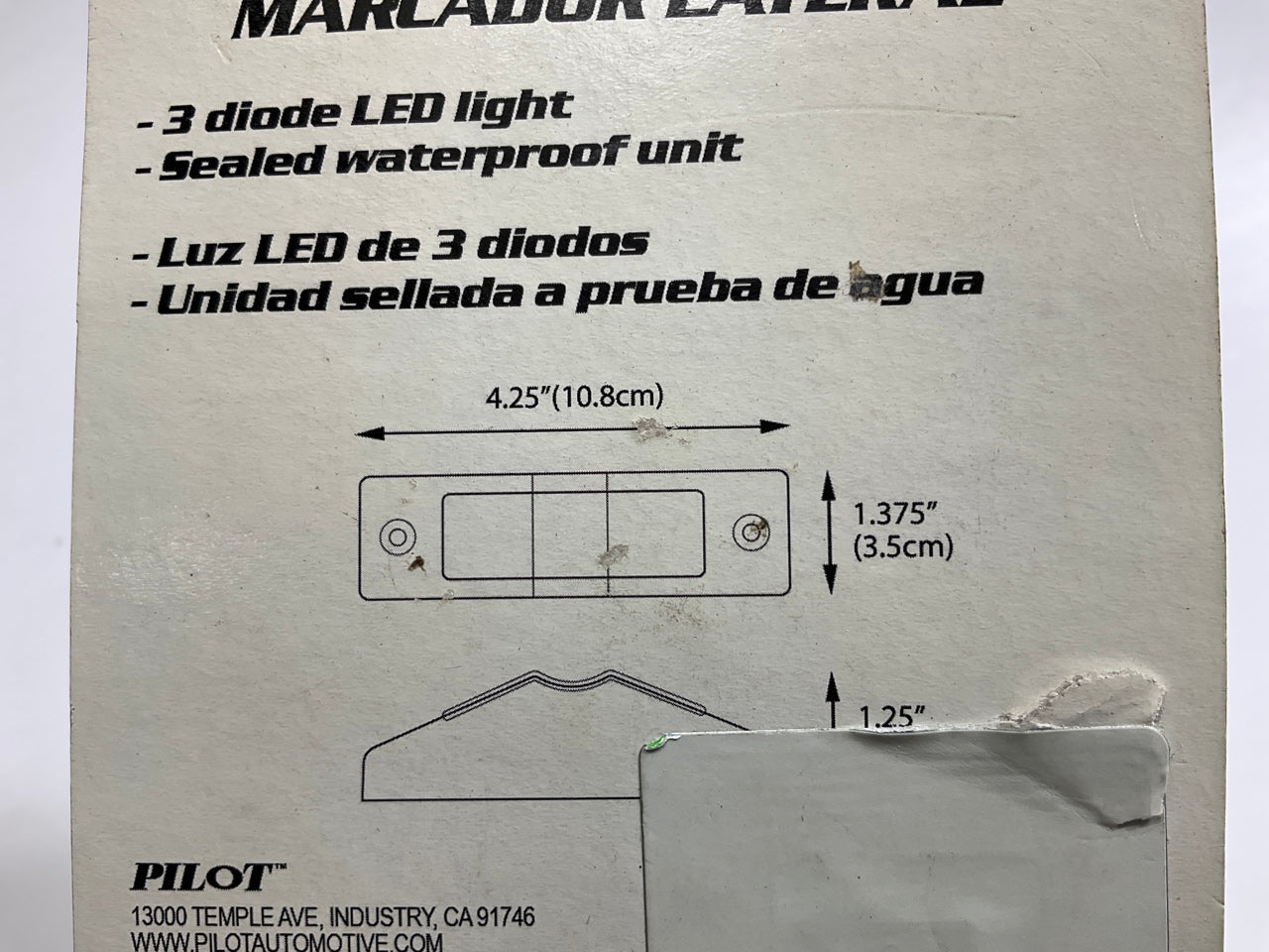 (10) Pilot NV-5173R 4'' Red Surface Mount LED Clearance Side Marker Light Lamp