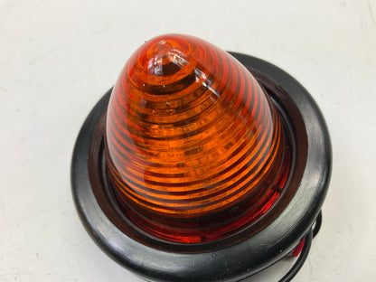 (2) Pilot NV-5180A  2'' Amber Beehive Grommet Mount LED Clearance Marker Light