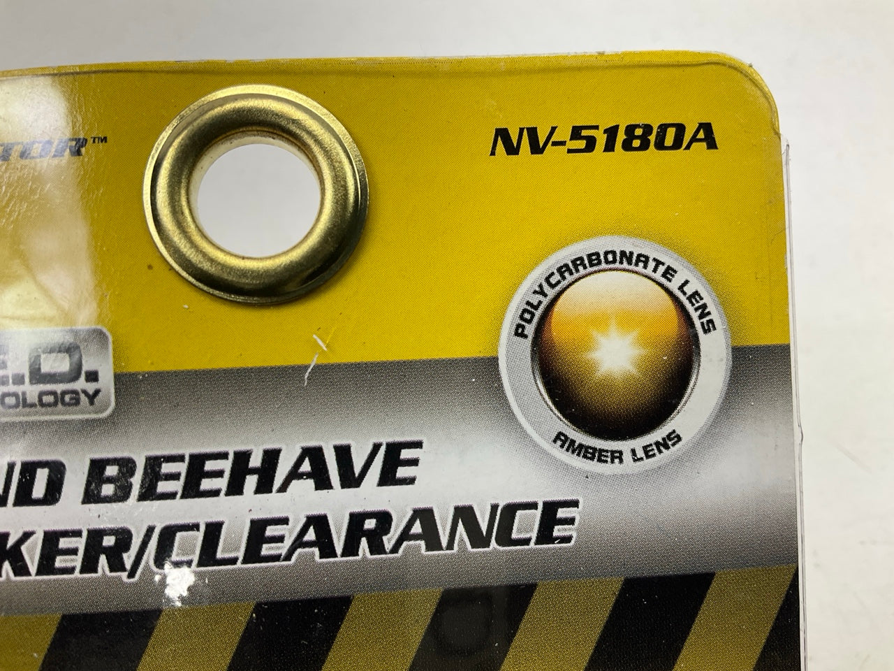 (2) Pilot NV-5180A  2'' Amber Beehive Grommet Mount LED Clearance Marker Light