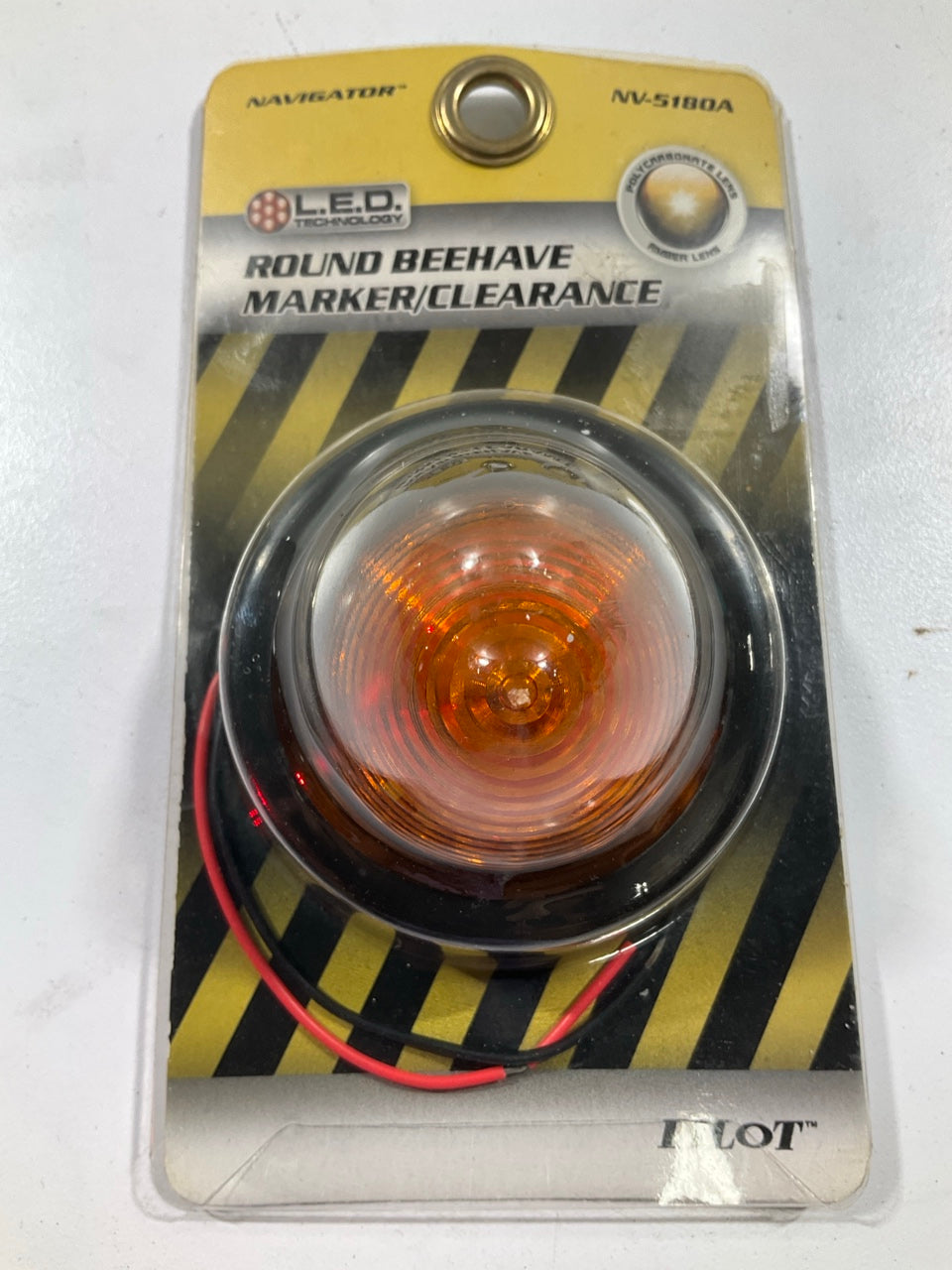 Pilot NV-5180A  2'' Amber Beehive Grommet Mount LED Clearance Marker Light