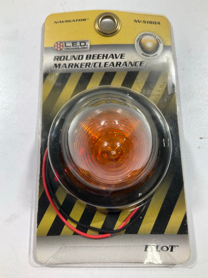 Pilot NV-5180A  2'' Amber Beehive Grommet Mount LED Clearance Marker Light