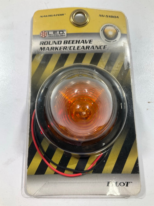 Pilot NV-5180A  2'' Amber Beehive Grommet Mount LED Clearance Marker Light