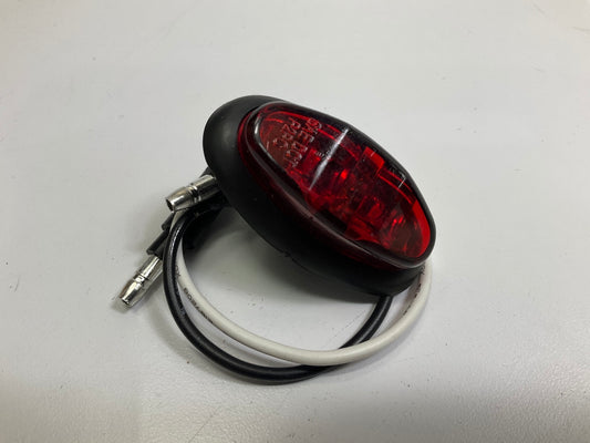 (x10) Pilot NV-5184R 0.8'' Red Oval Flush Mount LED Clearance Side Marker Lights