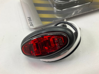 Pilot NV-5184R 0.8'' Mini Red Oval Flush Mount LED Clearance Side Marker Light