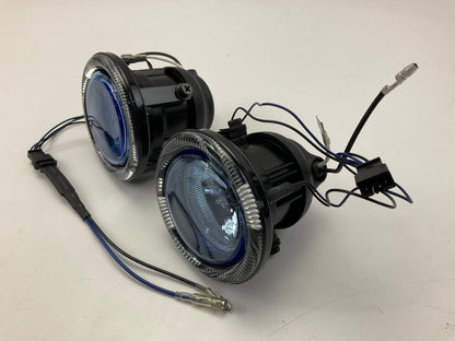 Pilot NV-538W 55 Watt 3-3/8'' Round Driving / Fog Light Kit, Blue Lens