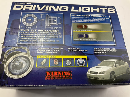 Pilot NV-538W 55 Watt 3-3/8'' Round Driving / Fog Light Kit, Blue Lens