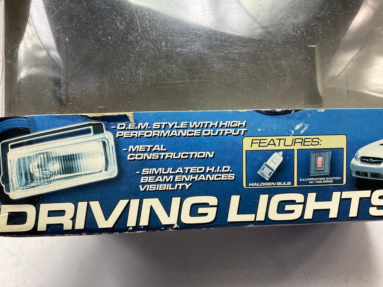 Pilot NV540 Rectangular Halogen Driving Light Kit, 5''x1-7/8'', 2 Pc, White Lamps