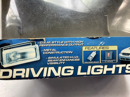 Pilot NV540 Rectangular Halogen Driving Light Kit, 5''x1-7/8'', 2 Pc, White Lamps