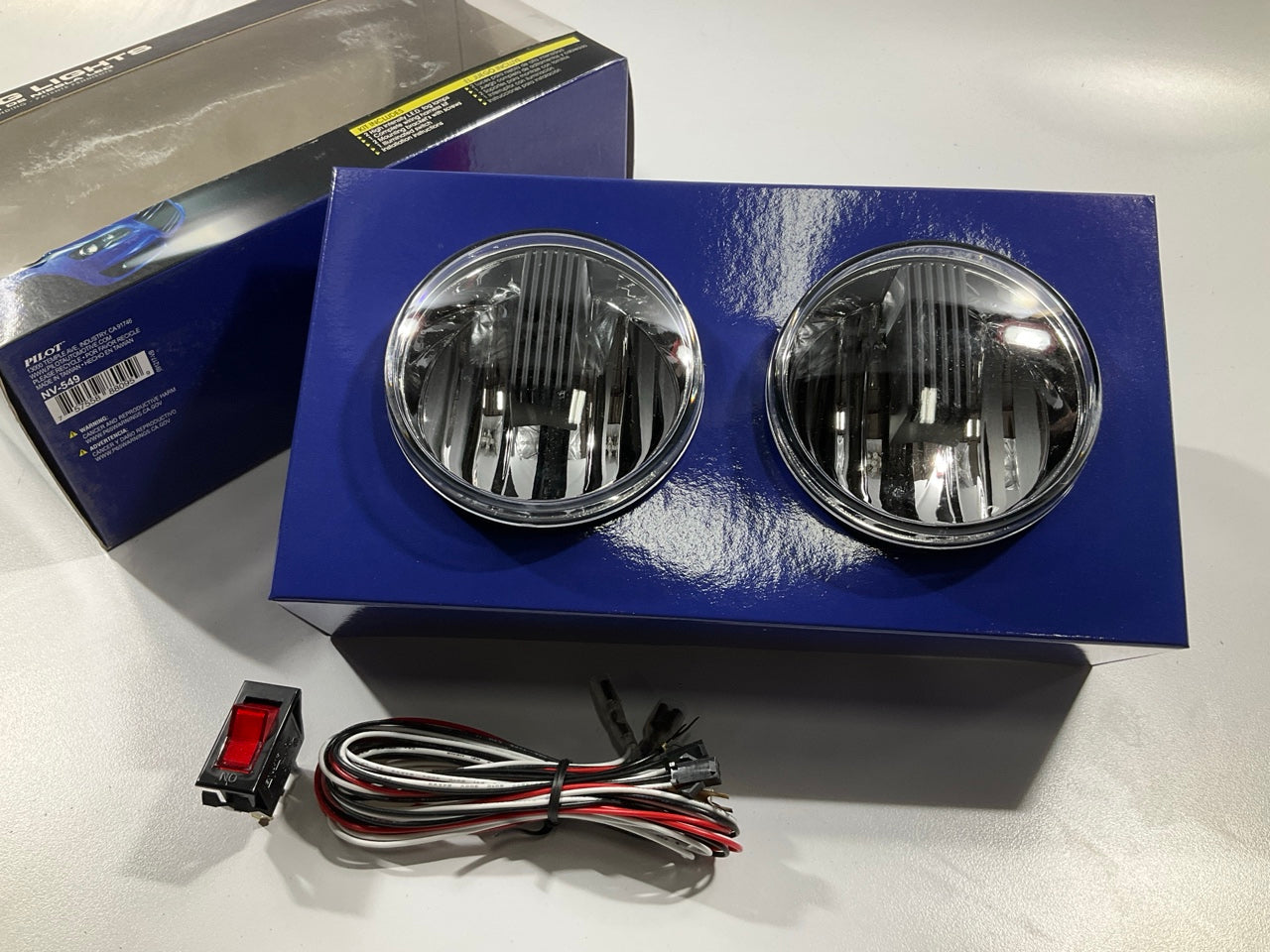 Pilot NV549 - 3.5'' 3W Round Fog Beam LED Light Lamp Kit, White Beam, Black Body