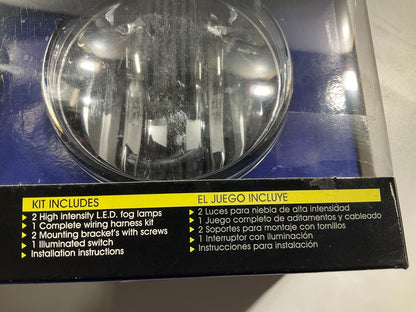 Pilot NV549 - 3.5'' 3W Round Fog Beam LED Light Lamp Kit, White Beam, Black Body