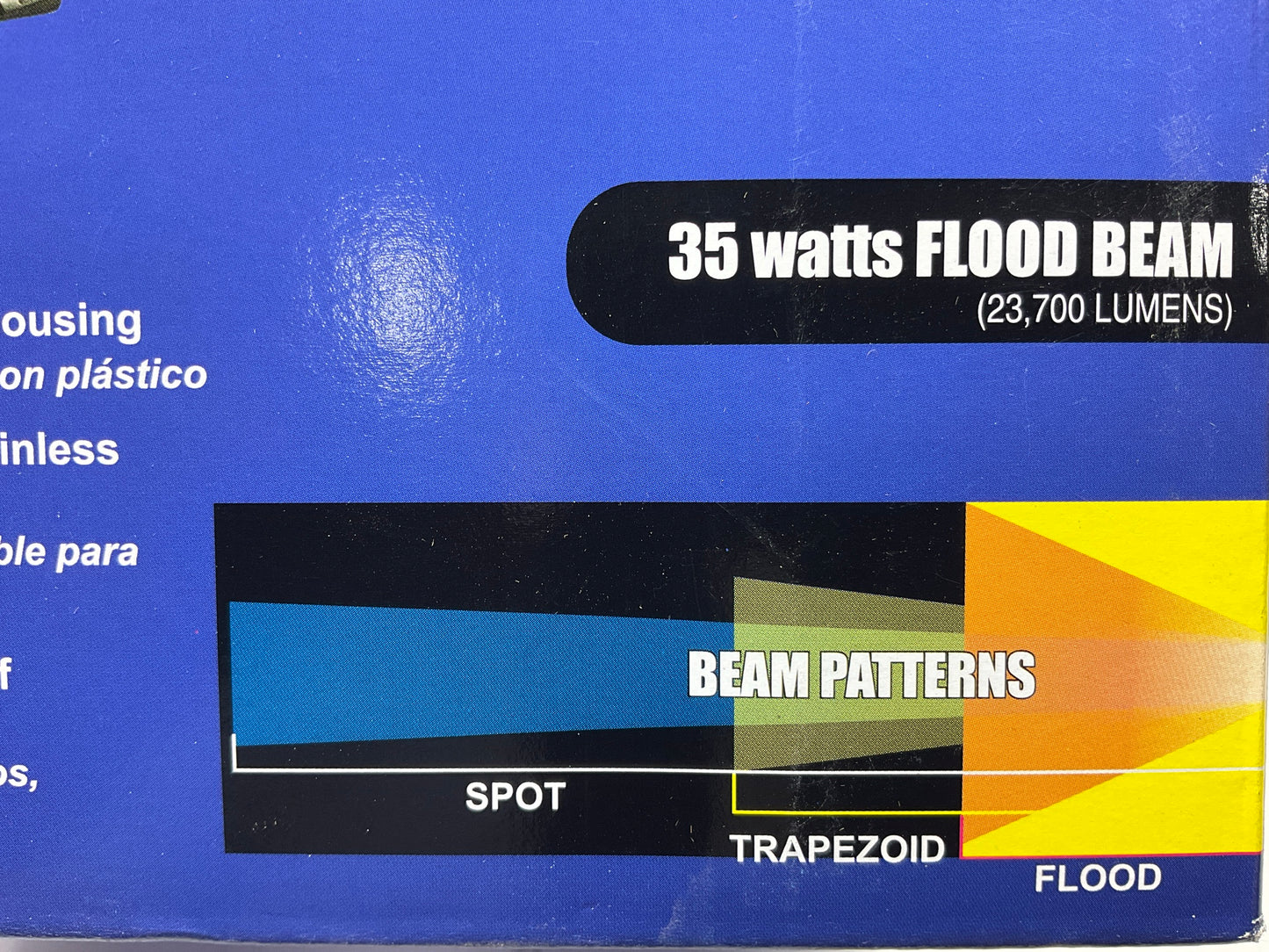 (2) Pilot NV730T Heavy Duty 5.5''x3.5'' 35W Rectangular Flood Beam Xenon HID Light
