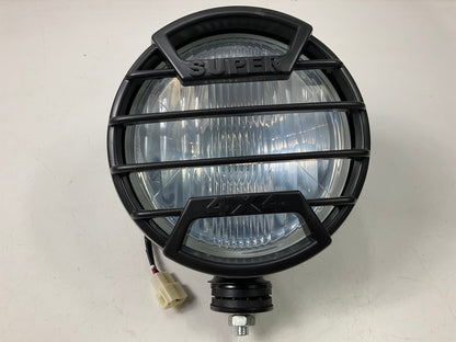 Pilot NV-808C 7'' Round Off-Road Light Lamp Kit W/ Black Stone Guard
