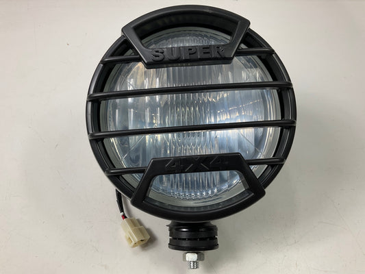 Pilot NV-808C 7'' Round Off-Road Light Lamp Kit W/ Black Stone Guard