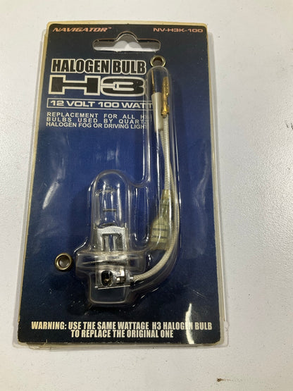 Pilot NV-H3K-100 Halogen Light Bulb, Clear, 12V/ 100 Watt, For All H3