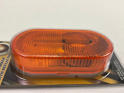 Pilot NV-5003A 4'' Amber Oval Surface Mount  Side Marker Light, 12V DC  - 2 Pack
