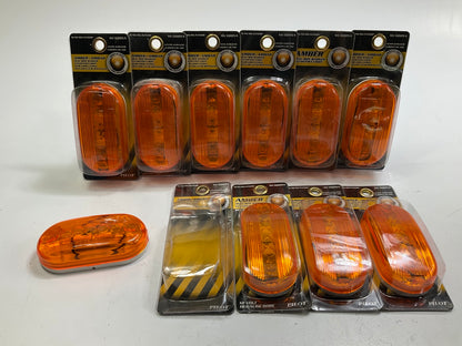 (10) Pilot NV5005A 4'' Amber Oval Surface Mount Clearance Side Marker Light