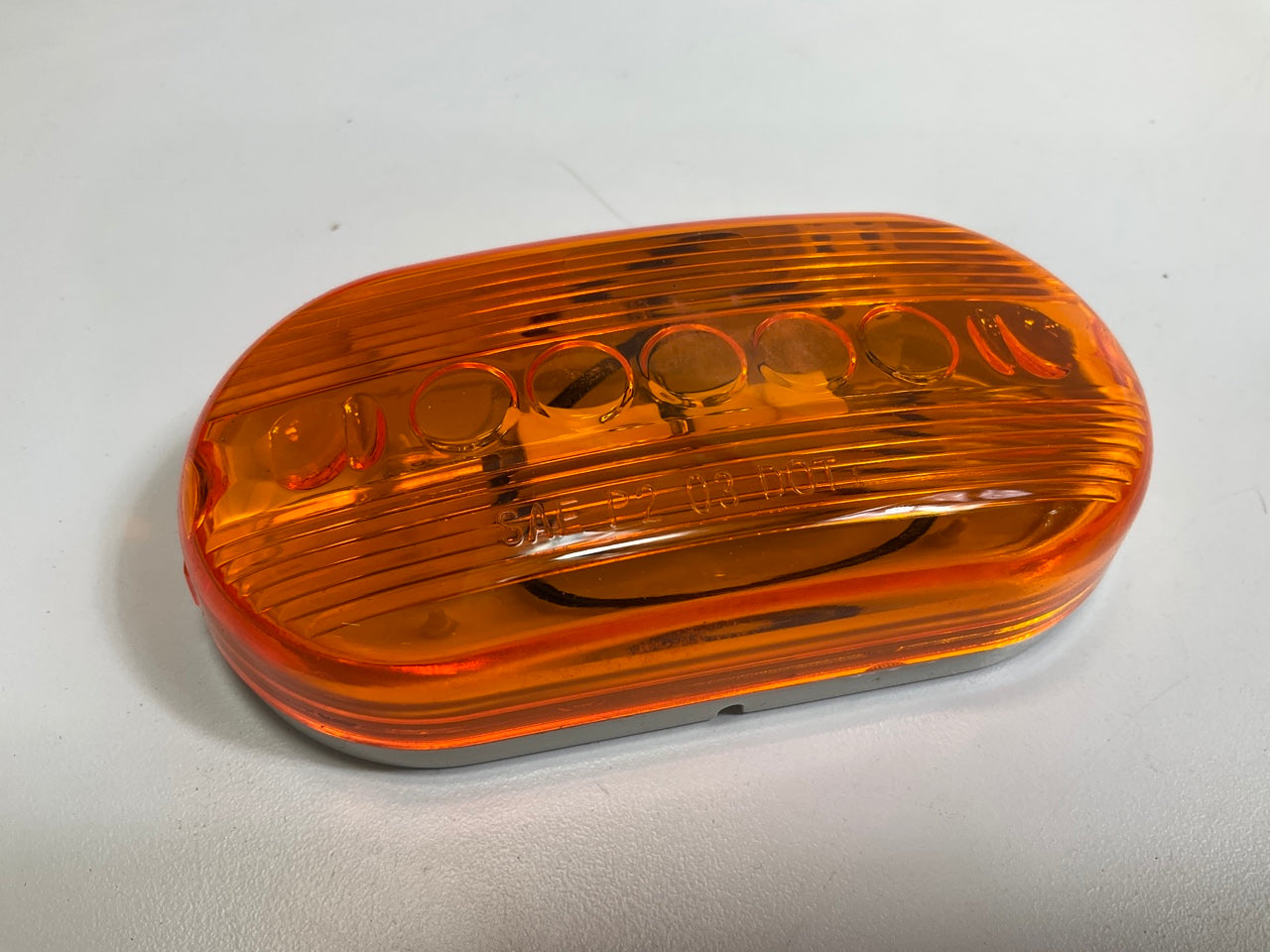 (10) Pilot NV5005A 4'' Amber Oval Surface Mount Clearance Side Marker Light