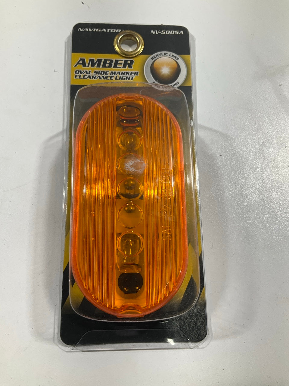 Pilot NV5005A 4'' Amber Oval Surface Mount Clearance Side Marker Light