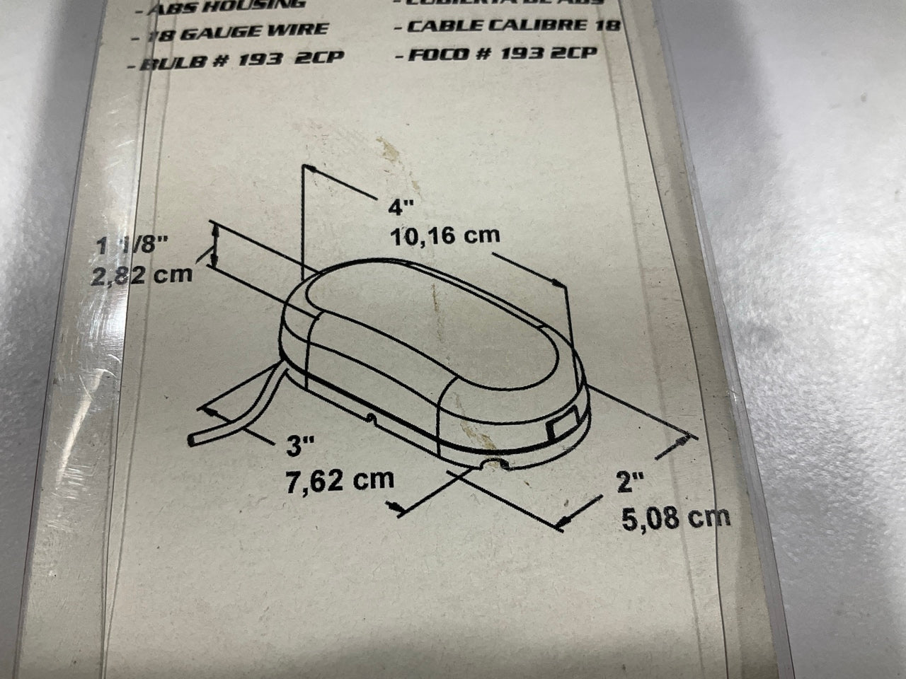 Pilot NV5005A 4'' Amber Oval Surface Mount Clearance Side Marker Light