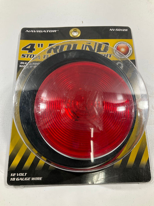 Pilot Navigator NV-5012R 4'' Red Round Surface Mount Combination Light