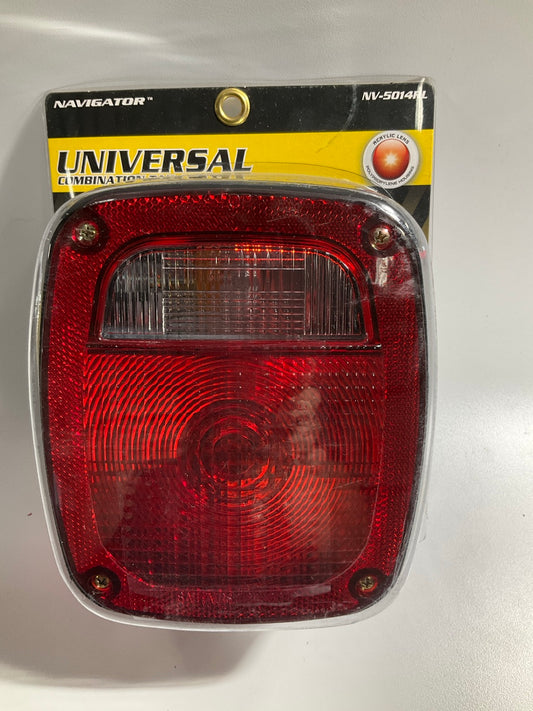 Pilot NV5014RL Red / Clear Rectangular Surface Mount Stop Turn Tail Combo Lamp