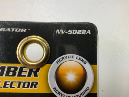 10 Pcs - Pilot NV5022A Oval Side Marker / Amber Reflector Lights - 4-3/8'' Long