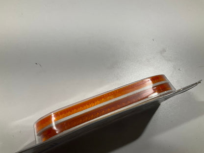 Pilot NV5022A 2 PC, Oval Side Marker / Amber Reflector Lights - 4-3/8'' Long