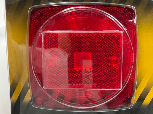 (2) Pilot NV-5023 Stop Brake Tail Light Replacement Lens For Trailer - 4-5/8''