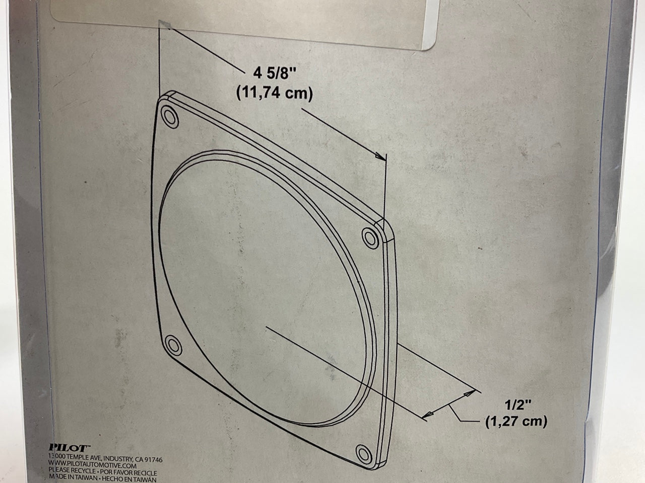 (2) Pilot NV-5023 Stop Brake Tail Light Replacement Lens For Trailer - 4-5/8''