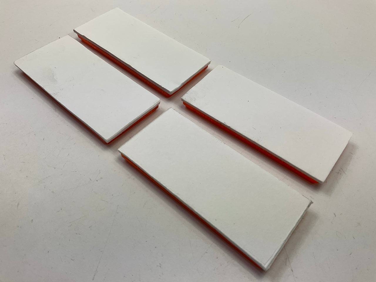 (4) Pilot Automotive NV5040A Rectangular Reflectors Amber, 3-7/32'' X 1-7/16''