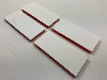 (4) Pilot Automotive NV5040A Rectangular Reflectors Amber, 3-7/32'' X 1-7/16''