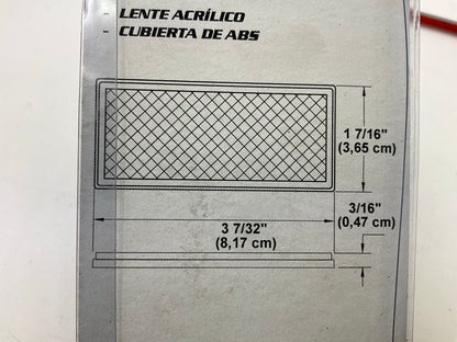 (4) Pilot Automotive NV5040A Rectangular Reflectors Amber, 3-7/32'' X 1-7/16''