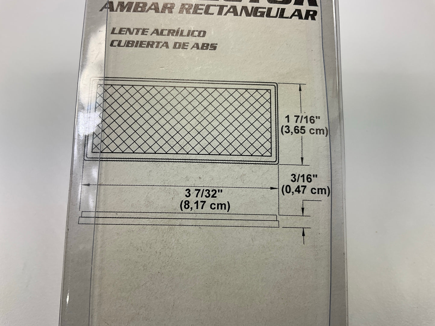 10 PCS - Pilot NV5040A Rectangular Trailer Reflectors Amber, 3-7/32''x1-7/16''