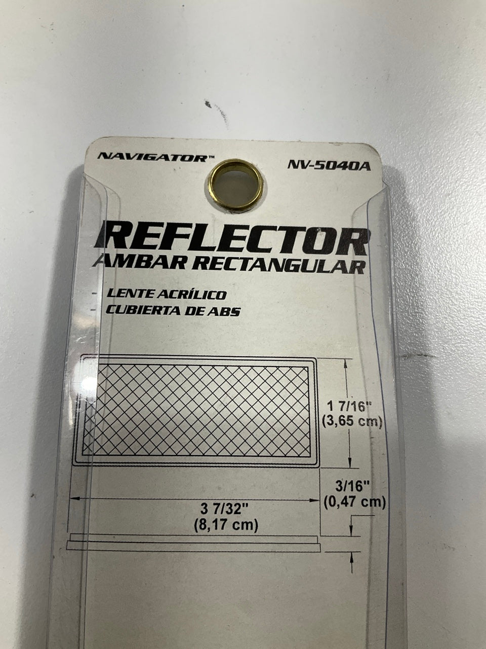 Pilot Automotive NV5040A 2 PC, Rectangular Reflectors Amber, 3-7/32'' X 1-7/16''