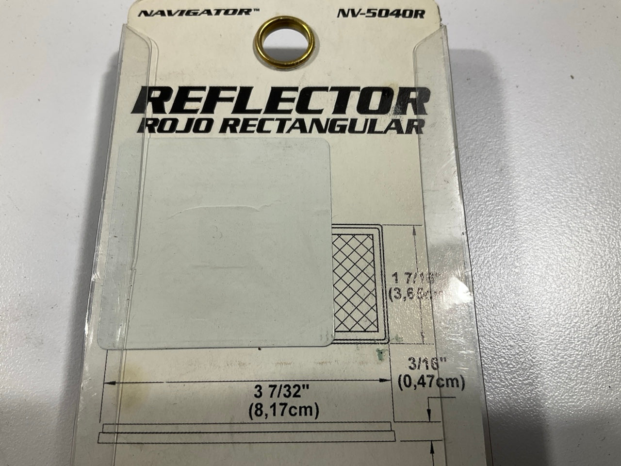 Pilot NV5040R 3'' Red Rectangular Reflector - 2 Pack
