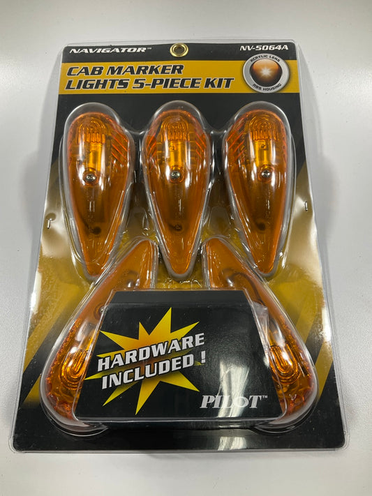 Pilot NV5064A Amber Teardrop Surface Mount LED Clearance Cab Marker Lights