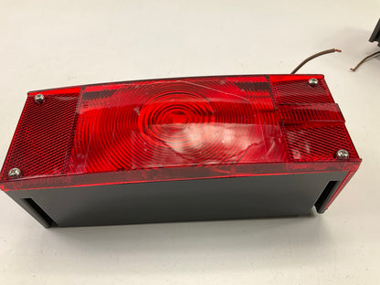 (2) Pilot NV5078 Red Rectangular Halogen Trailer Light Lamp 8.25''X3.18''X3.5''