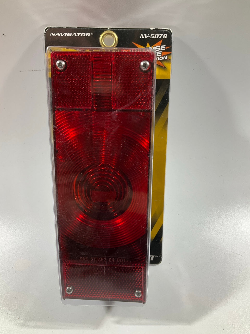 Pilot NV5078 Red Rectangular Surface Mount Submersible Combo Trailer Light Lamp