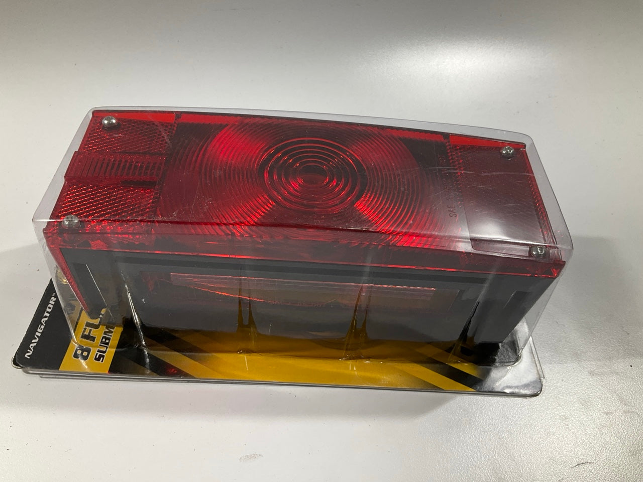 Pilot NV5078 Red Rectangular Surface Mount Submersible Combo Trailer Light Lamp