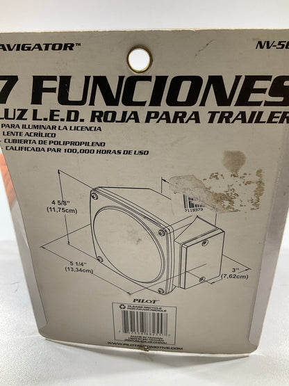 Pilot Automotive NV5086 7-Function Red LED Trailer Light Lamp, Left Drivers Side