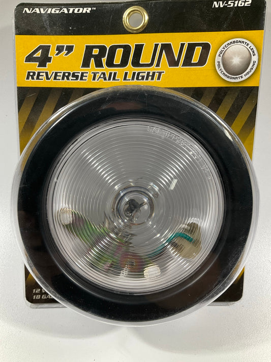 Pilot NV5162 Universal 4'' Round Halogen Clear Backup Light Lamp, 12V