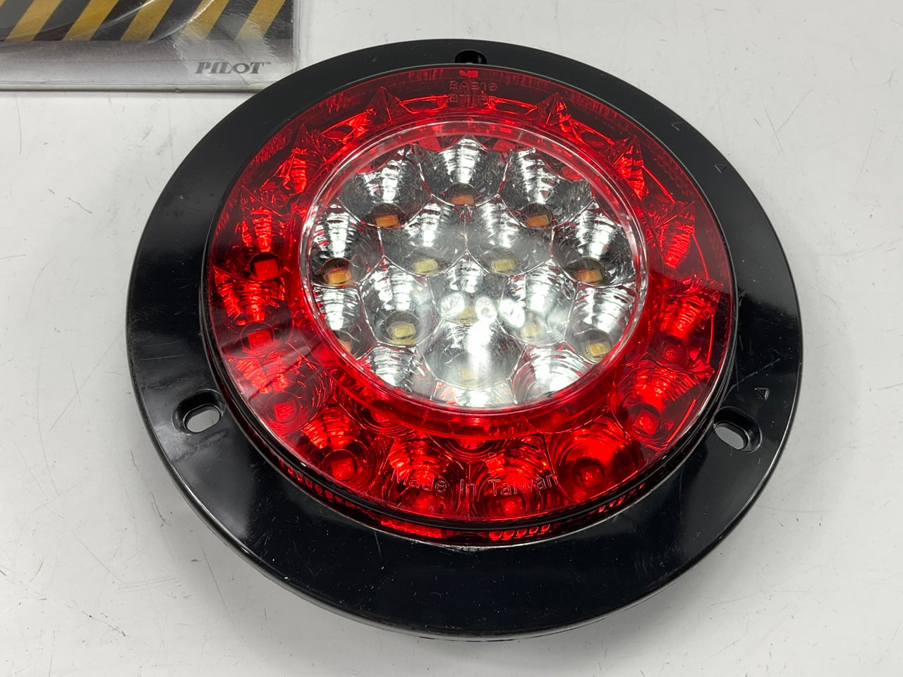 Pilot NV5177CR 4'' Clear/Red Color Clearance Side Marker LED Light 5.9''X5.9''X1.5''