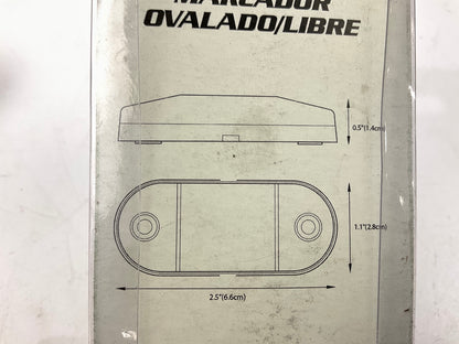 Pilot NV5183A Oval Amber LED Light Marker/Clearance, 2.5'' X 1.1''